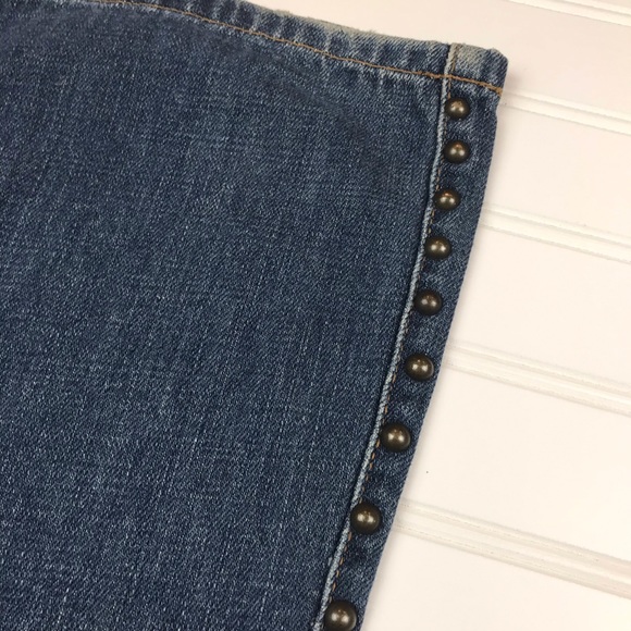 Just Cavalli Italy Studded Flare Leg Jeans Embellished Italy 30 - Picture 10 of 12